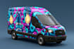 draw clean and professional car wrap, vehicle wrap design