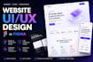 design a modern website UI UX in figma