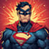 design an amazing superhero pop art