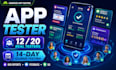 provide app testing, android testers, website testing google play closed testing