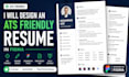 design an ats friendly resume in figma