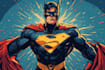 design an amazing superhero pop art