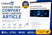 feature your company in my linkedin article with a backlink