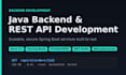 build a spring boot rest API and java backend for your web or mobile app