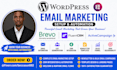 setup wordpress email marketing with brevo, fluentcrm, activecampaign automation