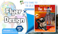 design a modern travel flyer