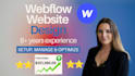 create a business website on webflow