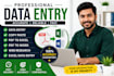 do accurate data entry, excel, copy paste and PDF conversion