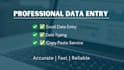 do data entry, microsoft excel, PDF to excel, and copy typing