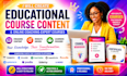 create advance educational course, online coaching, course content creator