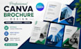 design professional canva template, modern canva design