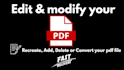 edit modify and redesign your PDF files