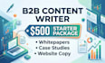 b2b saas and fintech white paper writing for lead generation