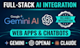 integrate gemini ai and llm apis into your web app