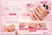 create nail art salon website design