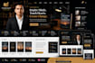 design a professional author, book, ebook wordpress website