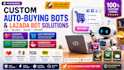 build lazada bot, auto checkout bot, auto buying bot and auto purchase bot