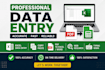 data entry specialist excel virtual assistant