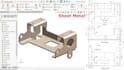 design sheet metal parts fabrication flat pattern dxf cad engineering drawings