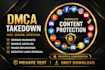 remove infringing, defaming, harassing, negative, copyright, leaked, dmca