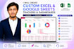 create custom excel and google sheets trackers, dashboards and automation