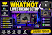 setup whatnot livestream with animated overlay and stream deck