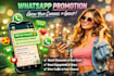 do targeted whatsapps promotion for your channel or group