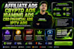 affiliate ads, crypto ads, igaming, cbd financial ads, iptv ads successfully