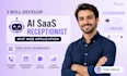 develop a clean ai saas receptionist mvp web application for local businesses