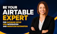 be your airtable expert for database  setup crm integration and email automation
