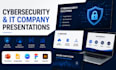 design cybersecurity presentation, IT company powerpoint, tech slides