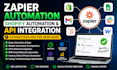 do zapier automation, shopify integration and API automation