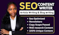 write optimized blog content, SEO article writing, blog post writing