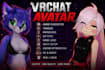 create custom vrchat avatar, furry avatar, vtuber model and unity setup