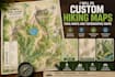 do custom hiking map trails map and topographic maps