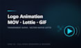 animate your logo as transparent video, lottie and GIF