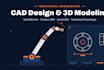 3d cad model, stl,,mechanical design,technical drawing  robotic desigen