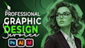 be your professional graphic designer for web or print