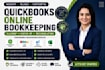 cleanup, catchup, reconcile in quickbooks online bookkeeping