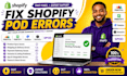 fix shopify print on demand errors printful printify gelato shineon spod