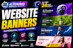 design high converting website banners for shopify and other
