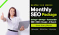 do complete monthly SEO service for google 1st page ranking