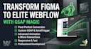 convert figma to webflow website with gsap scrolltrigger