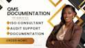 develop iso 9001 qms documents and iatf 16949 documentation