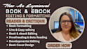 do book editing and formatting copy editing proofread and amazon kdp formatting