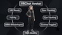 create custom vrchat avatar, vrc avatar with full body tracking and expressions