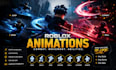 create combat and movement roblox animations