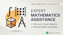 assist you in mathematics, calculus, linear algebra, and discrete math