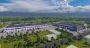 construct industrial complex,logistic warehouse,3d distribution park, cgi render