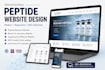 design a professional peptide website, biotech and supplement website